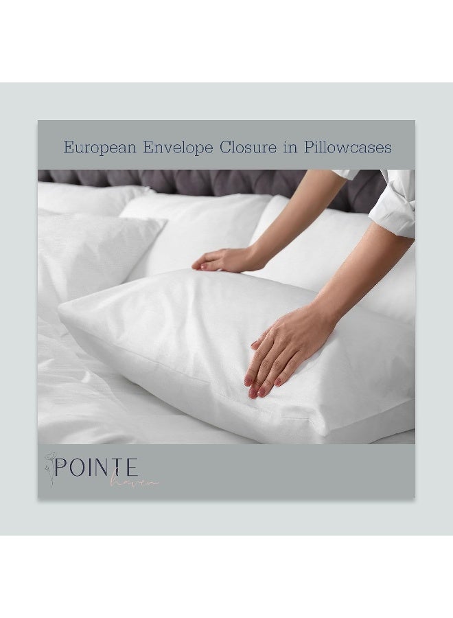 Pointehaven Pointehaven Flannel Deep Pocket Set with Oversized Flat Sheet California King Sylvan  - Image 4