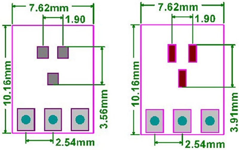 NewZoll 50pcs SOT23 to SIPSOT233 to DIP Switching Board Zener Diode Field Effect Transistor  - Image 3