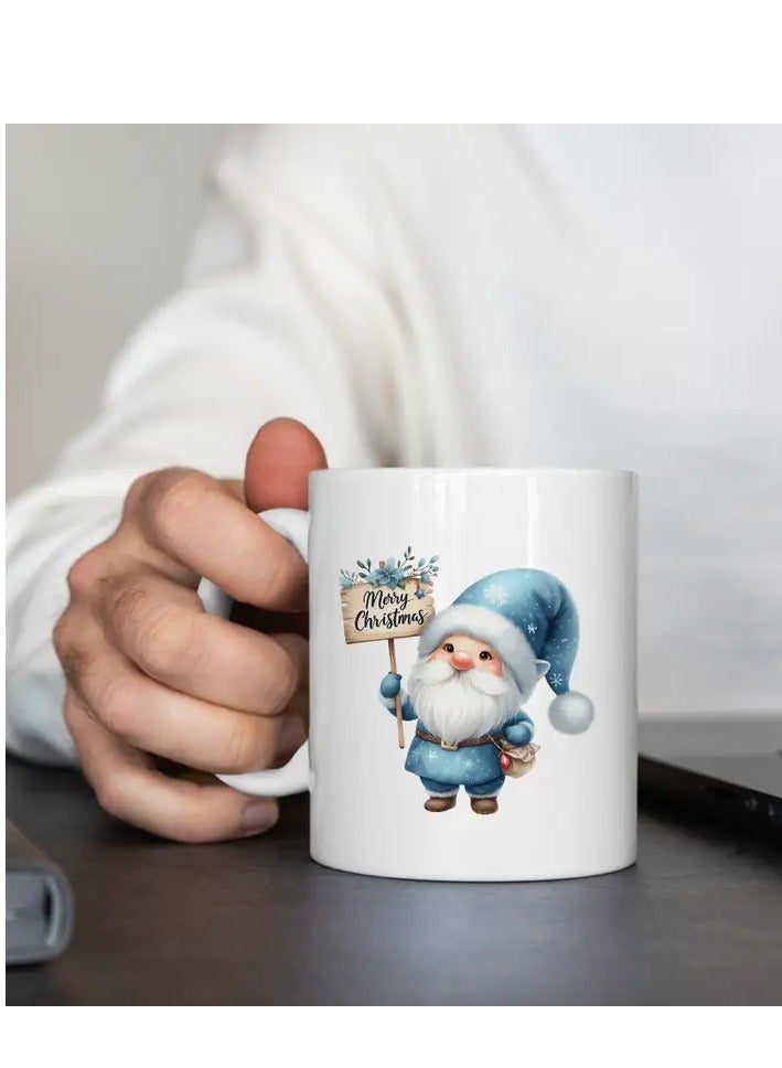 RYN Ceramic Santa Claus Merry Christmas Coffee Mug - Durable, Dual-Sided Holiday Design, Dishwasher & Microwave Safe, Ideal Gift for Friends & Colleagues (1pc) - Image 4