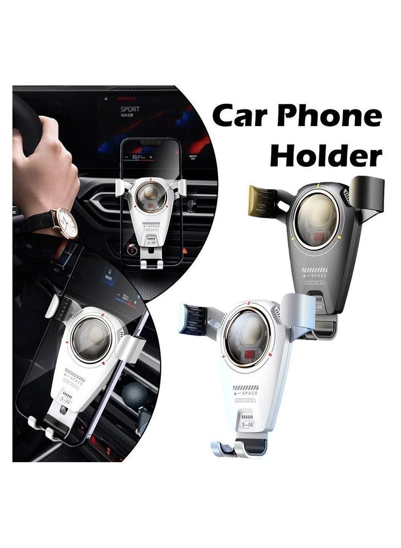 2 pieces Car Phone Holder | 360° Rotatable Smartphone Mount Stand | Auto Air Vent Stable Cell Phone Bracket, Spaceman Mobile Phone Support for Enhanced Safety during Driving - Image 2