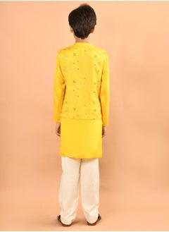 LILPICKS Printed Kurta Pajama Set with Nehru Jacket  - Image 2
