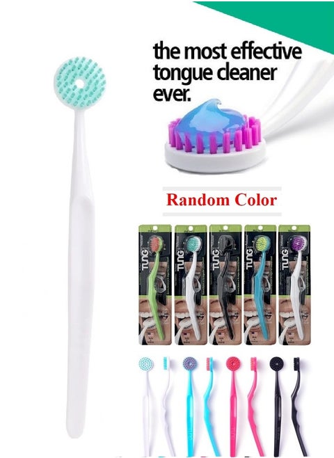 Professional Tongue Brush Scraper To Cleanse And Remove Bad Breath odour-causing bacteria Multicolour