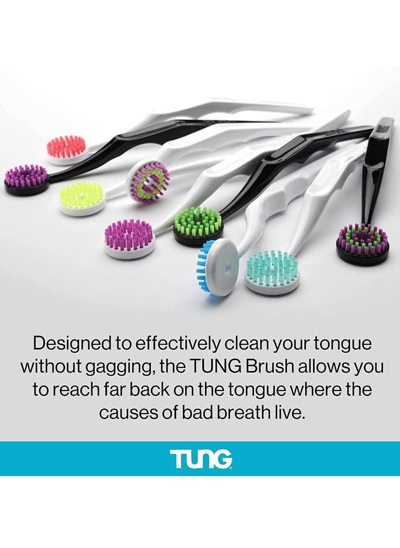 Tung - Professional Tongue Brush Scraper To Cleanse And Remove Bad Breath odour-causing bacteria Multicolour - Image 1