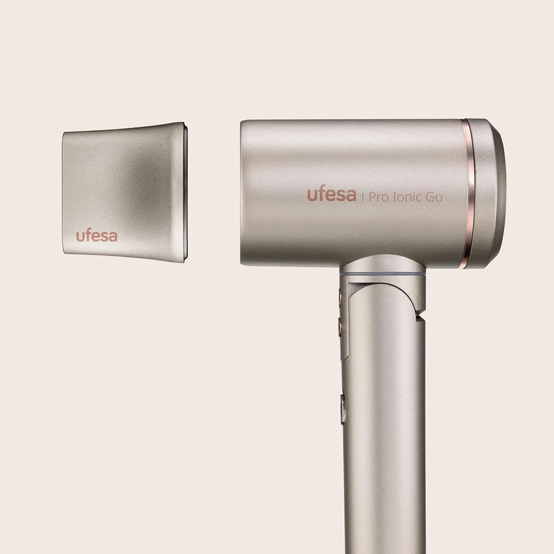 Ufesa Pro Ionic Go Professional Hair Dryer with Digital Motor, 105,000 RPM, Dual Heat Protect Technology, Ultra Quiet, Ion Generator and Magnetic Nozzle, 3 Speeds and 3 Temperatures - Image 4