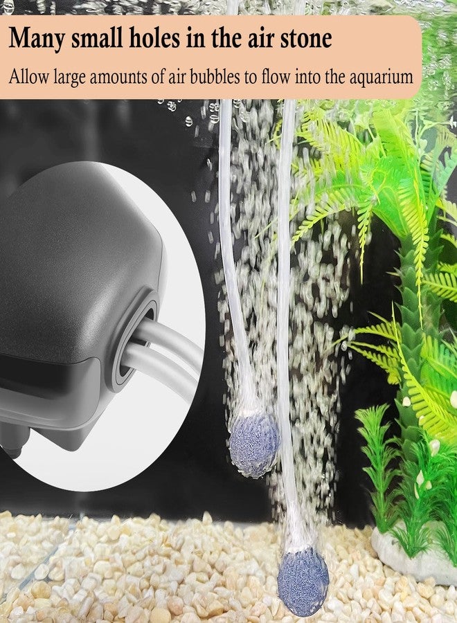 HITOP Aquarium Air Pump Accessories Kit: Standard 3/16" Air Tubing, Check Valves, Air Stones, Suction Cups, Regulating Valves, Connector, Suitable for Common Fish Tank Air Pumps - Image 3