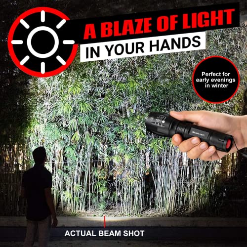 GearLight S1050 LED Flashlight High Lumens - for Camping, Hiking, Dog Walking - Powerful Emergency Flashlights with 3 Modes for Outdoor Use - Bright Flashlight - 2 Pack, (Batteries Not Included) - Image 5