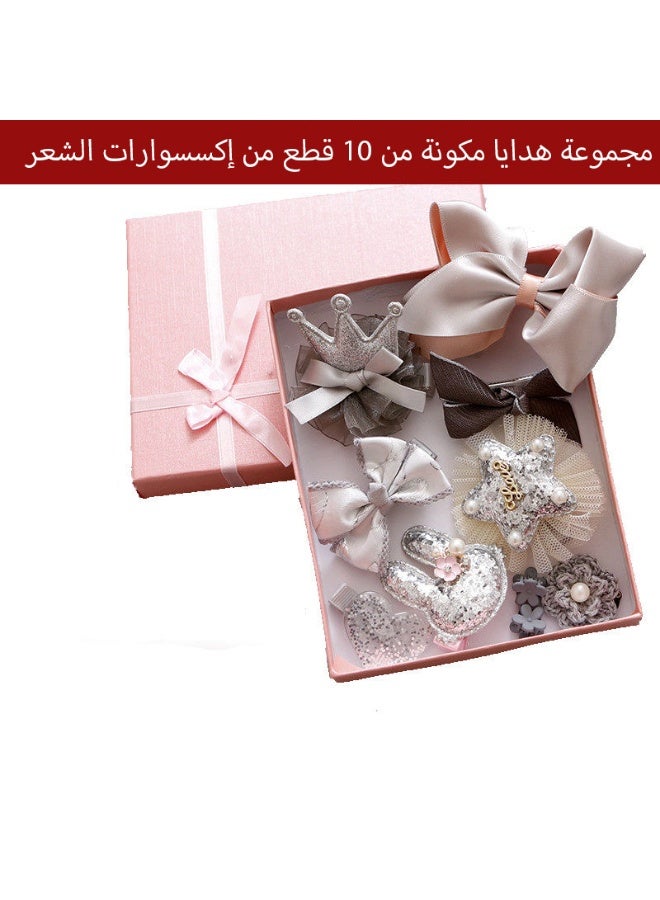 10 Pieces Kids Hair Accessories Side Clips Cute Hair Clips Princess Baby Hair Clips Little Girl Hair Accessories Gift Box Set - Image 4