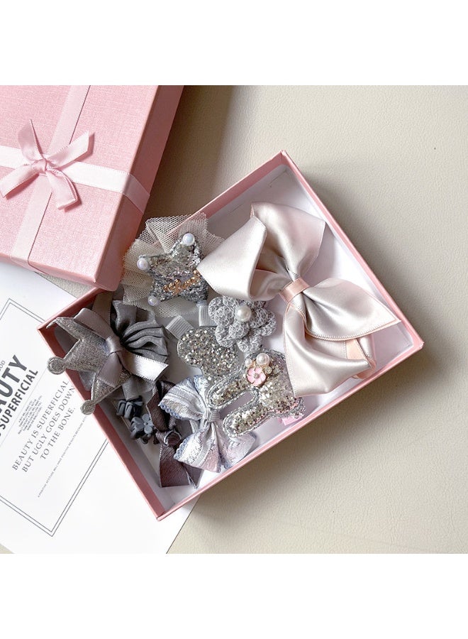 10 Pieces Kids Hair Accessories Side Clips Cute Hair Clips Princess Baby Hair Clips Little Girl Hair Accessories Gift Box Set - Image 1