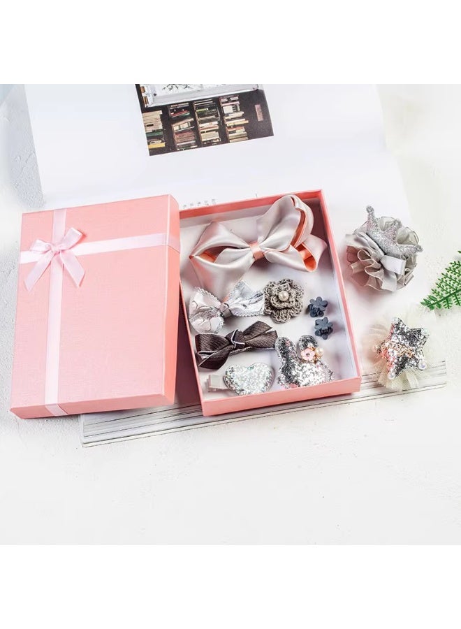 10 Pieces Kids Hair Accessories Side Clips Cute Hair Clips Princess Baby Hair Clips Little Girl Hair Accessories Gift Box Set - Image 3