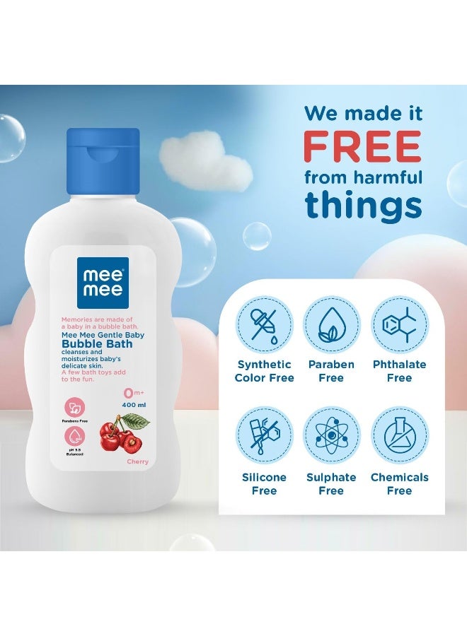 Mee Mee Gentle Baby Bubble Bath with Cherry Extracts, White, 500ml (Pack of 2) - Image 5