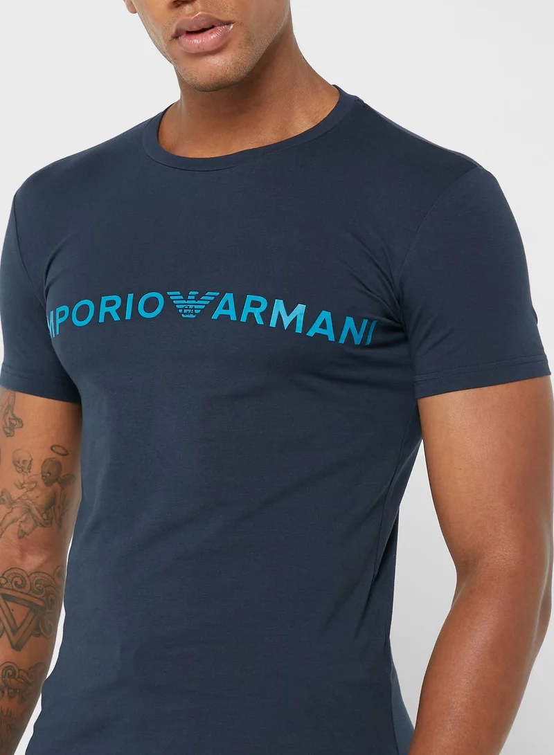 EMPORIO ARMANI Logo Crew Neck T-Shirt