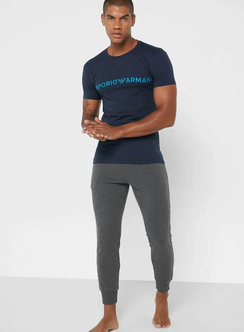 EMPORIO ARMANI Logo Crew Neck T-Shirt