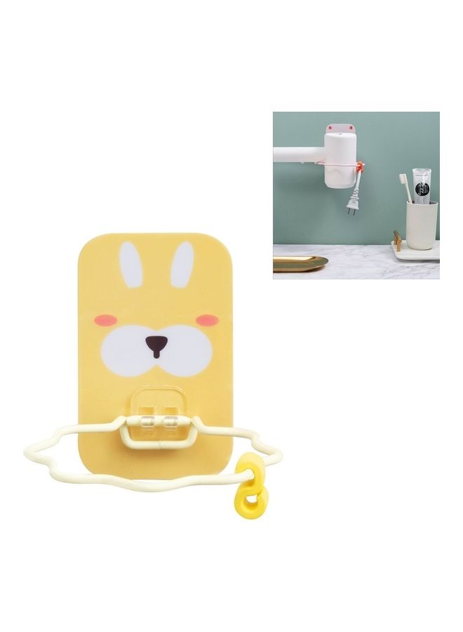 NIBEMINENT 5 Pieces Free Punching Hair Dryer Bathroom Storage Rack Multicolour - Image 1