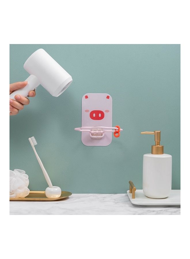 NIBEMINENT 5 Pieces Free Punching Hair Dryer Bathroom Storage Rack Multicolour - Image 5