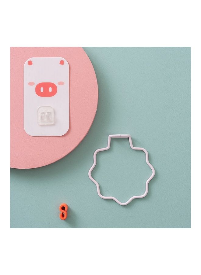 NIBEMINENT 5 Pieces Free Punching Hair Dryer Bathroom Storage Rack Multicolour - Image 4