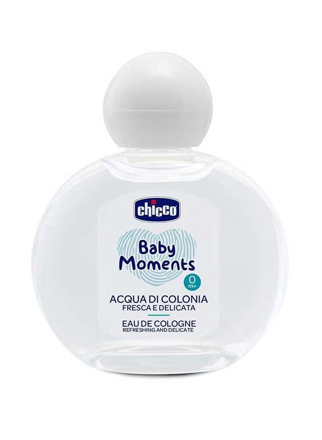 Chicco عطر بيبي مومنتس منعش ولطيف لبشرة الأطفال 0 شهر+100 مل - Image 1