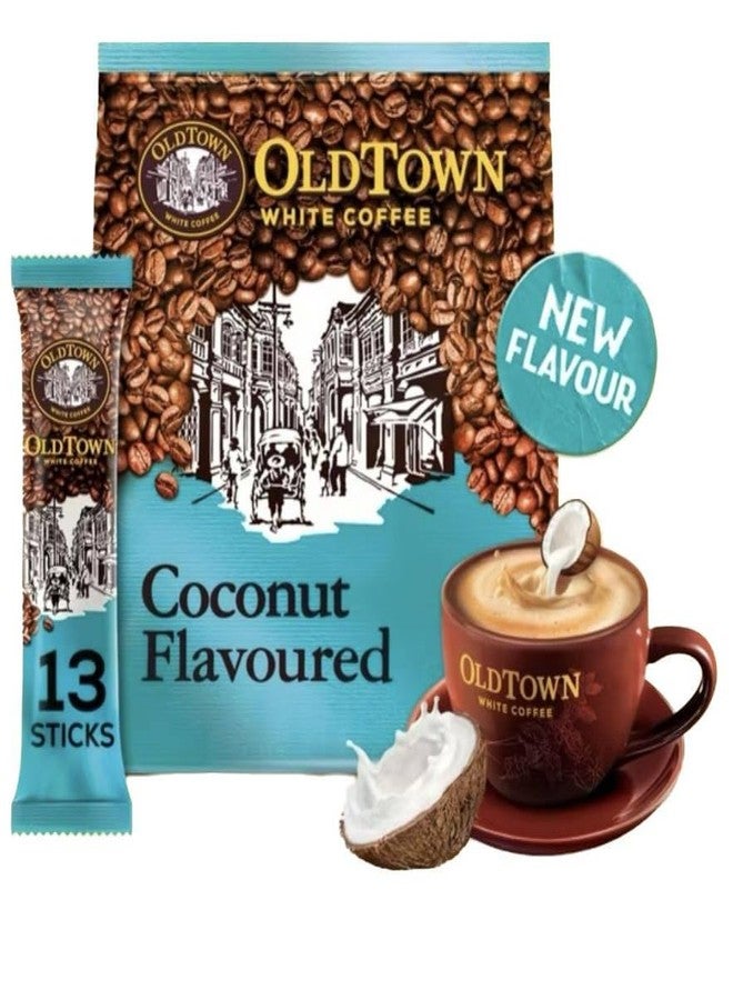 OldTown Old Town White Coffee Coconut Flavoured 3 in 1 Instant Premix White Coffee 13 Sticks (13 X 20g) - Image 1