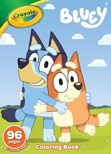CRAYOLA Colouring Book - Bluey | 96 Pages of Bluey Colouring Fun | Sticker Sheet Included | Ideal for Kids Aged 3+ - Image 1