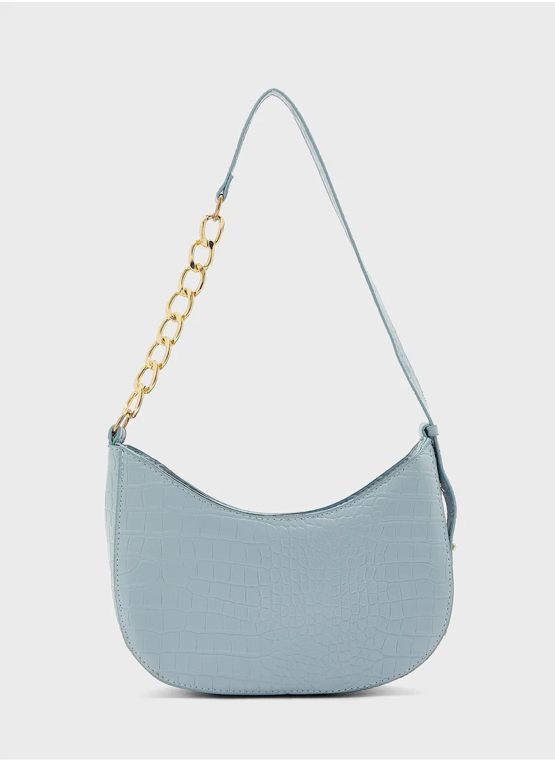 ELLA Croc Shoulder Bag