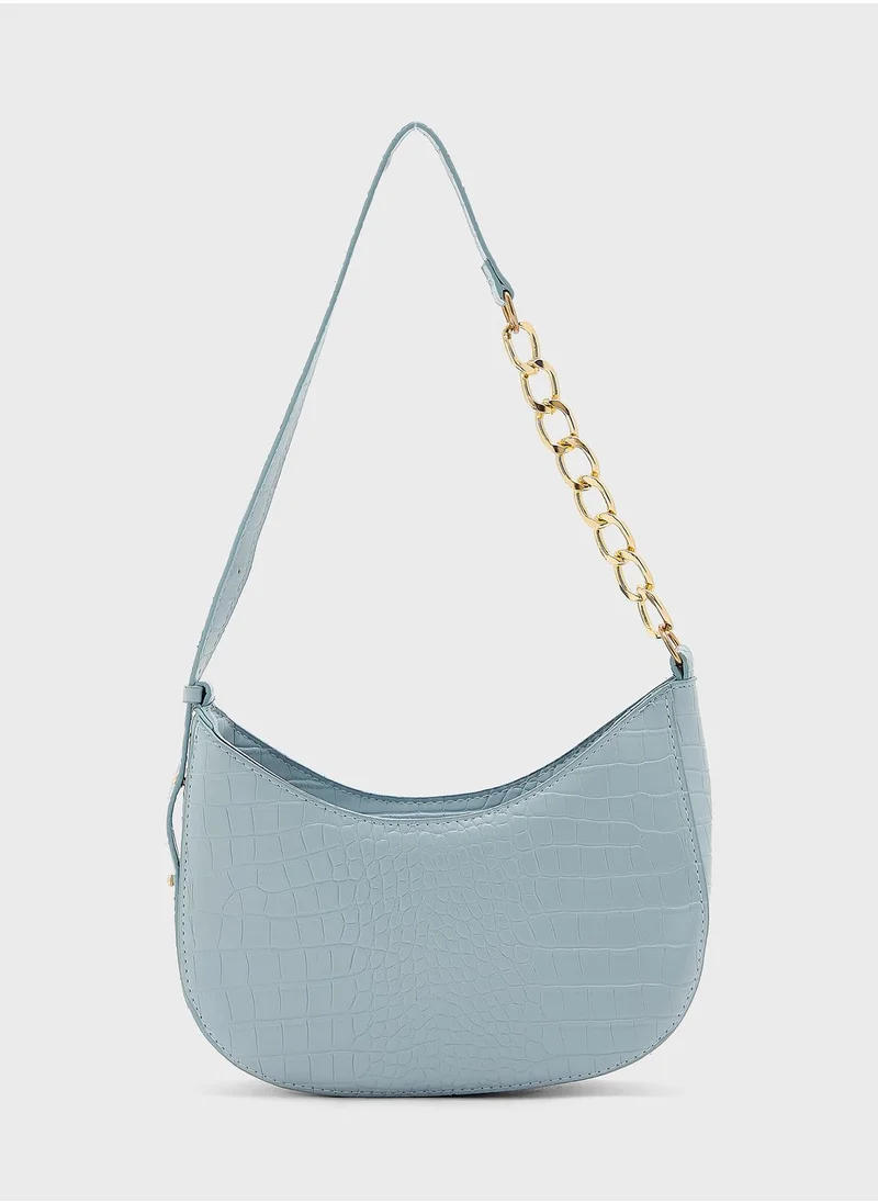 ELLA Croc Shoulder Bag