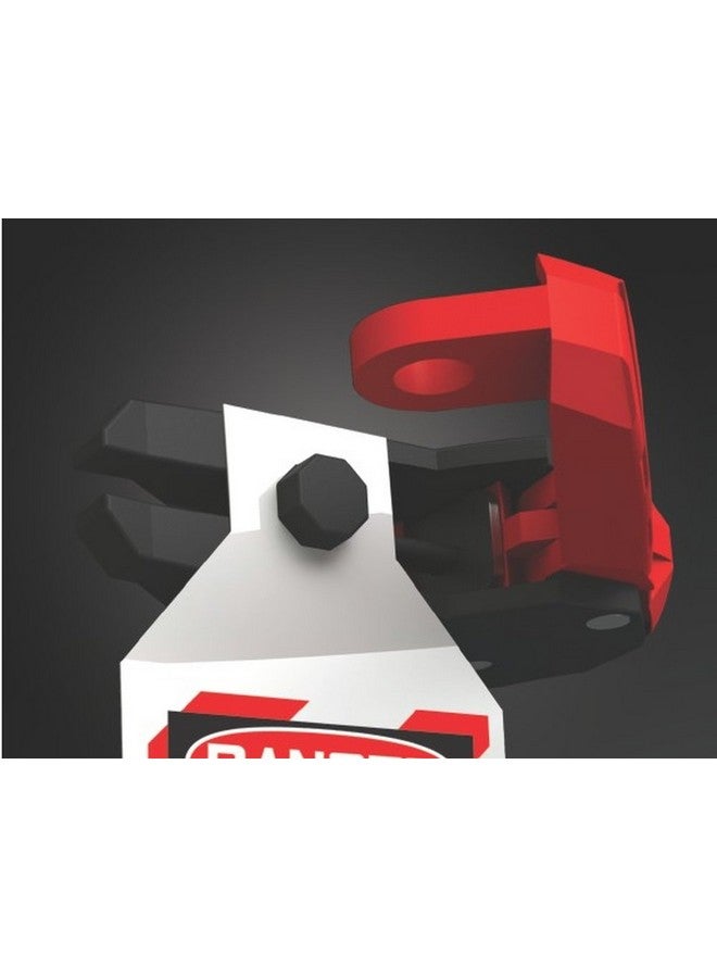 Accuform علامات Kdd160 Stopout 120 240 Circuit Breaker Lockout (أحادي القطب) مع مشبك قضيب وعلامة قفل قابلة للتغيير - Image 4