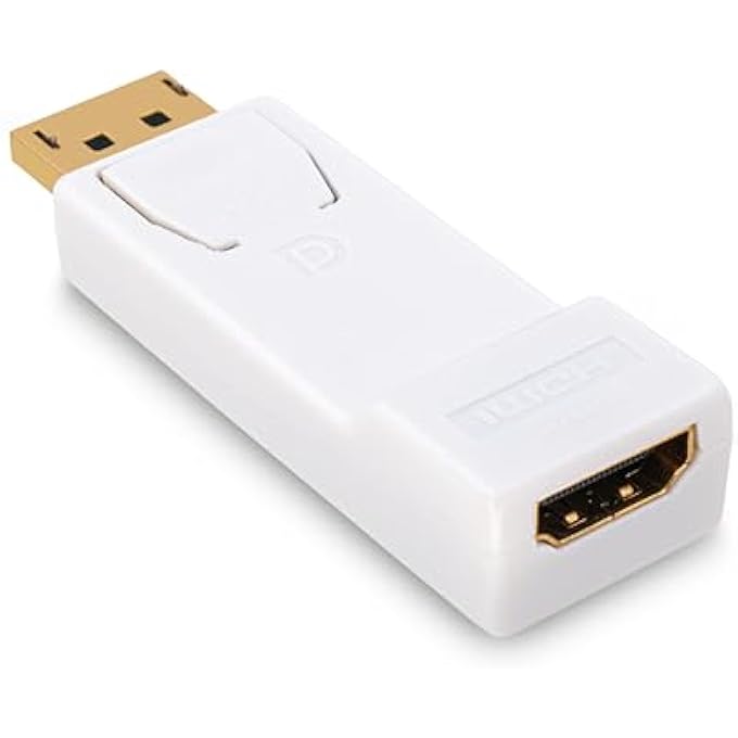 rayihni DISPLAYPORT TO HDMI ADAPTER 4KUDH MONITOR CONVERTER COMPATIBLE PC COMPUTER NOTEBOOK LAPTOP TV PROJECTOR PROJECTOR - Image 1