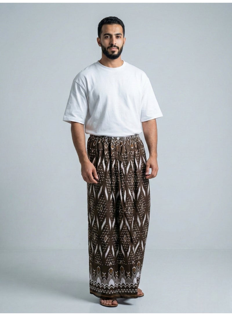 بهنس وزرة مطاط مع جيب جانبي للرجل فوطة رجالية وزرة صيفي مريحة جدا وباردة للرجال وزار رجالي معوز صارون صاروم اسباعية رجالية مناسب للمنزل والنوم وللرياضيين اوقات الصلاة - Image 4