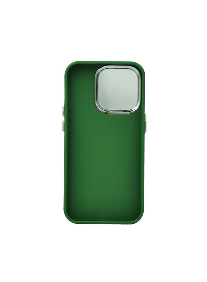 Joway JS Leather Grip Silver Case iPhone 14 Pro Green - Image 4