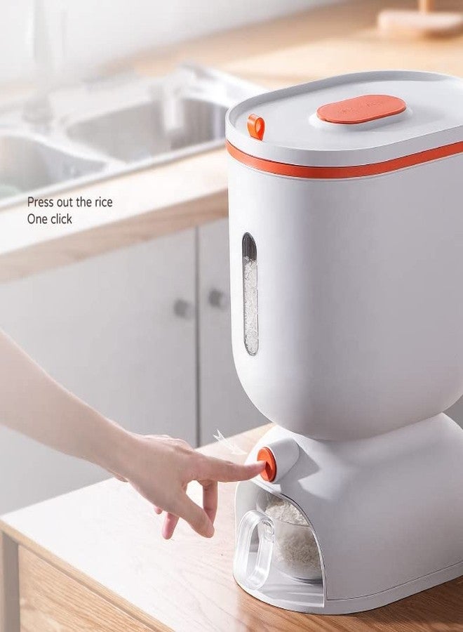 Ketumal Cereal Dispenser Countertop Cereal Dispenser，Food Dispenser With Scaled Storage Grain Dispenser One-click Output Hermetically Sealed Household Preserve Food - Image 2