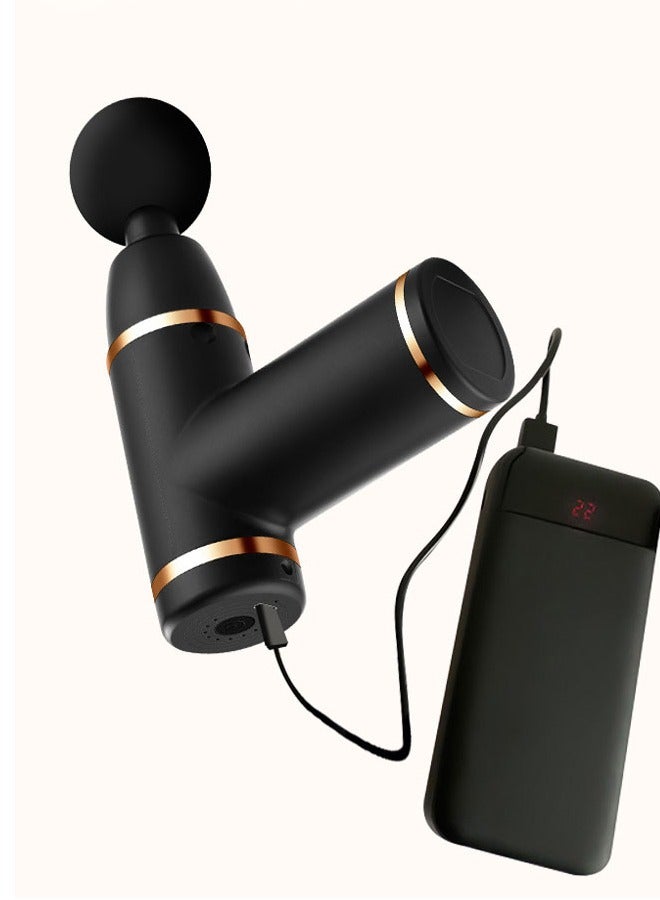 مدلك الأنسجة العميقة للصالة الرياضية ، بندقية لف المعالجة العضلية لتخفيف الآلام ، تجديد النشاط بعد التمرين ، مدلك مزود بـ 4 رؤوس تدليك و 8 سرعات اهتزاز قابلة للشحن. - Image 2