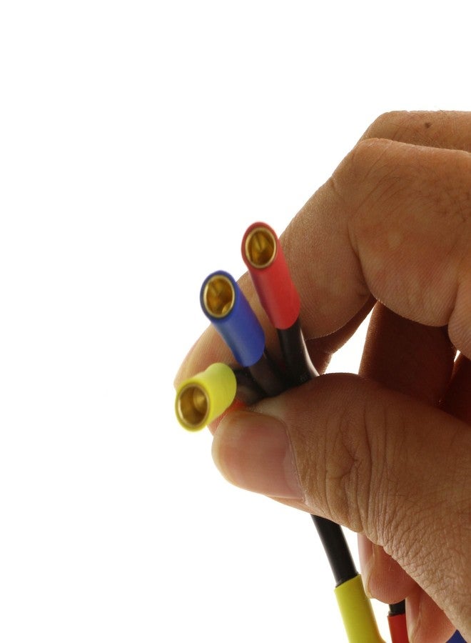 TRADOCK 3-Pack 6.5mm Male to 4mm Female Bullet Connector Extension Wire Adapters, 12AWG Heavy Gauge RC Power Leads, 5.2in for RC Motor & ESC - Image 4