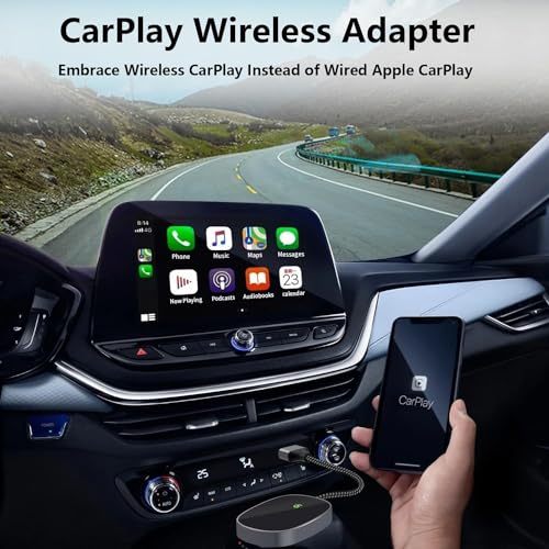 LecLooc CarPlay Wireless Adapter for Factory Wired CarPlay 2024 Upgrade Plug & Play Dongle Converts Wired to Wireless for Cars from 2015 & iPhone iOS 10+ - Image 3