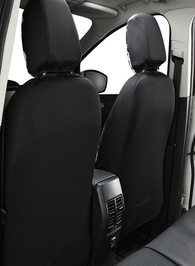 Flying Banner Synthetic Leather car seat Covers Full Set Front and Rear Bench Fashion Easy Installation Cup Holder Free (Black & Cow Print, Low Bucket -- Full Set) - Image 4