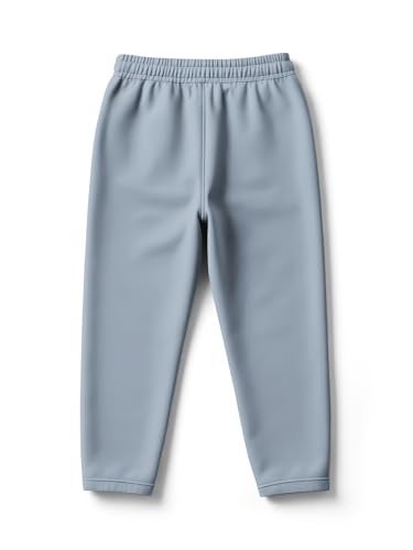 HELLCAT Trendy Solid Cotton Blend Regular Fit Track Pant for Boys - Pack of 4 Bluish Grey/Black/Red/Navy Blue 3-4 Years - Image 3