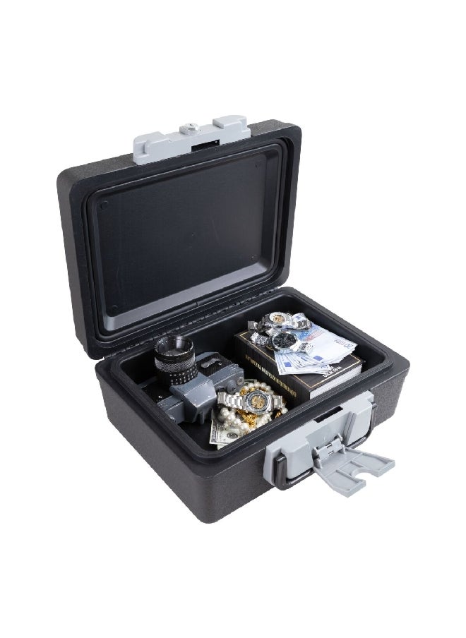 StarTech - Fireproof and Waterproof Flat Key Chest Safe Black 8kg STFW17A-S - Image 1