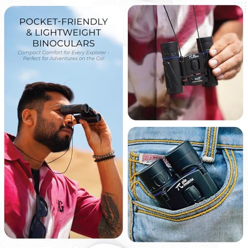 Pie Matrix Sport Binoculars for Adults & Kids,8 x22 Magnification, Bak4 Prism, FMC Coated, Lightweight, Shockproof & Rainproof. - Image 3