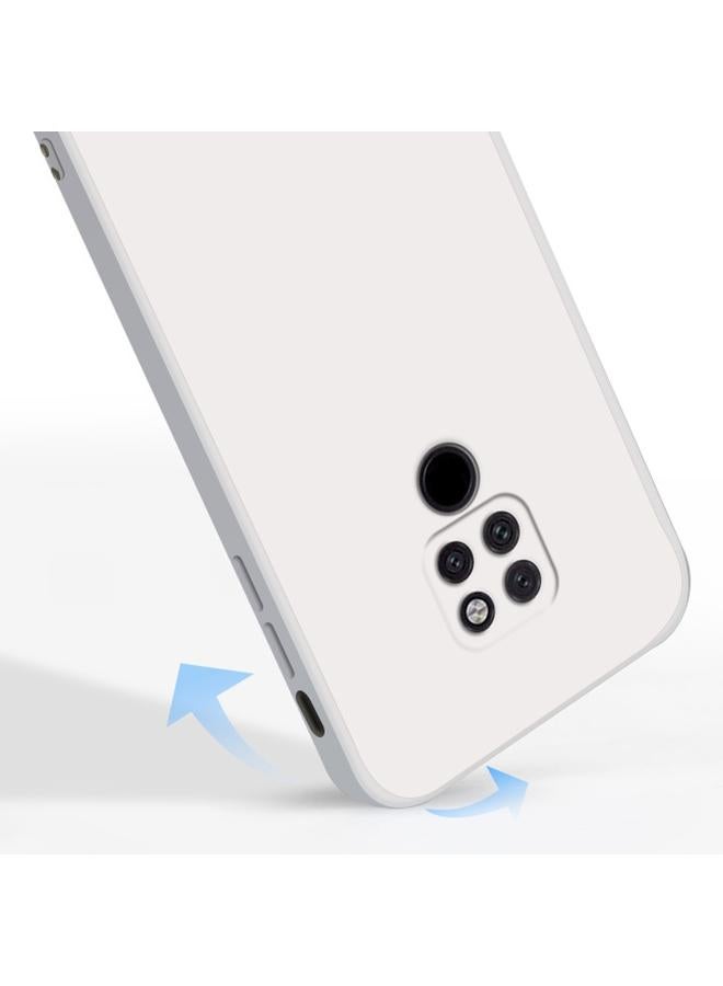 زبون جراب لهاتف Huawei Mate 20 بلون سادة من السيليكون السائل المقلد مع حافة مستقيمة وغطاء حماية كامل مقاوم للسقوط - Image 5