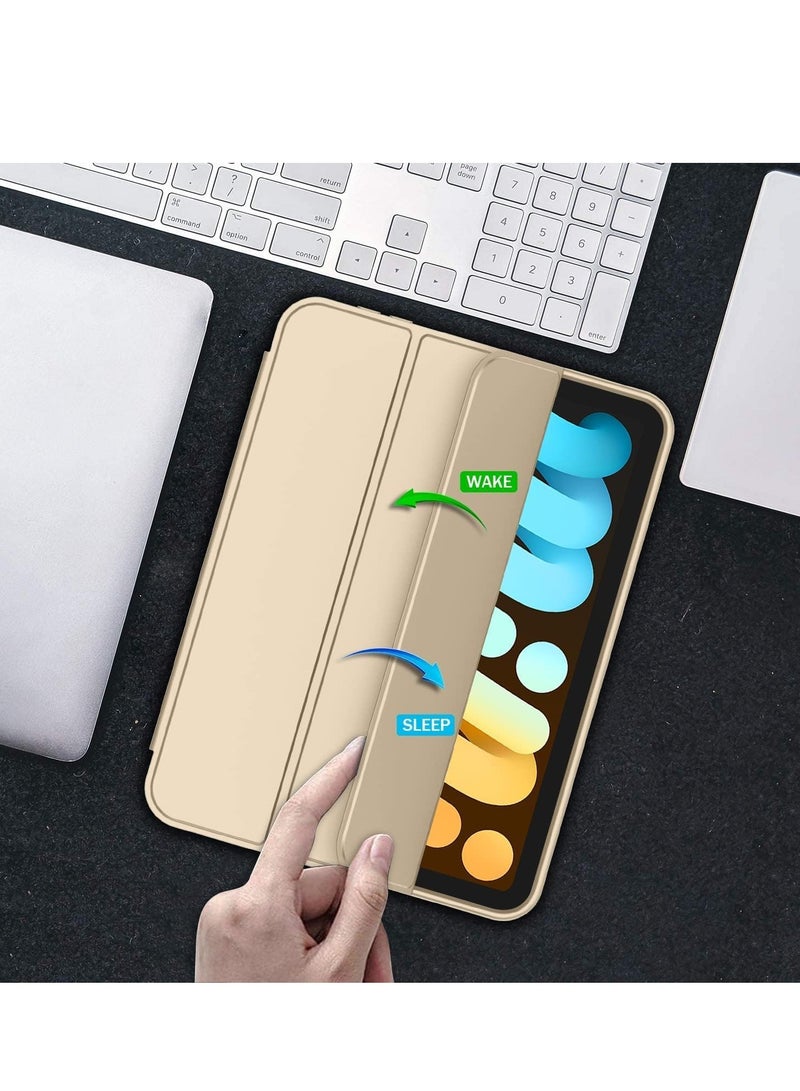 JAJEEK New Smart Case with Pencil Holder Compatible with iPad Mini 7 – Tri-Fold Smart Case with Soft TPU Back, Auto Wake/Sleep, Dustproof & Anti-Fingerprint, Heavy Duty Protection, Ultra-Slim & Lightweight - Image 4