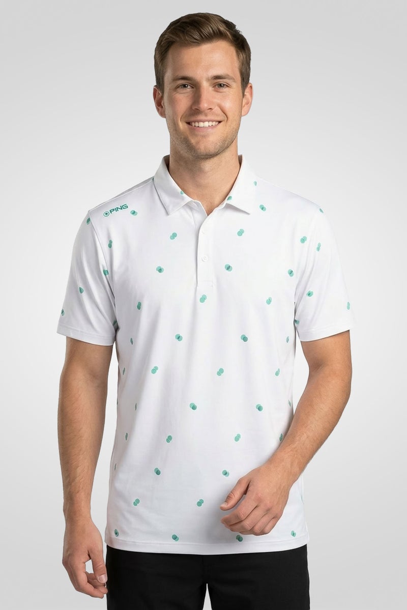 Ping Men Sportswear Fit Short Sleeve Outdoor Polo Shirt, Multicolor - Image 1