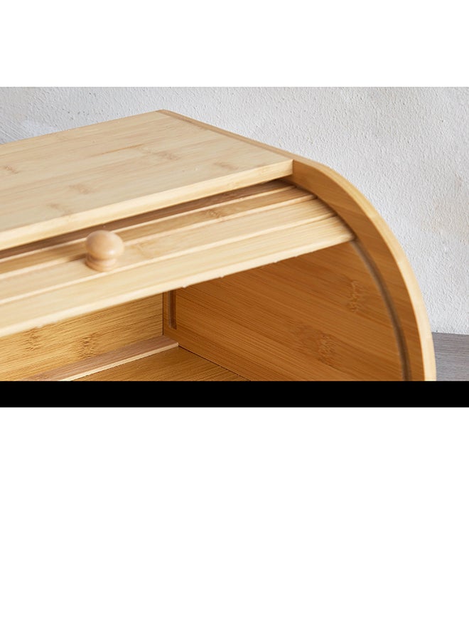 Home Box - Bamboo Bread Basket Beige 40x16.5x27 cm - Image 1