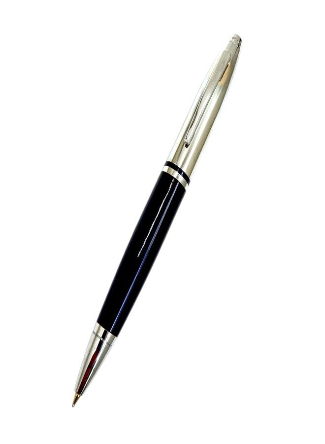 auteur Cromea Ball Pen Black Color Premium Metal Body Signature Series Best Pens Gift Sets For Men & Women Executive Office, Nice Pens (Blue Ink) - Image 1