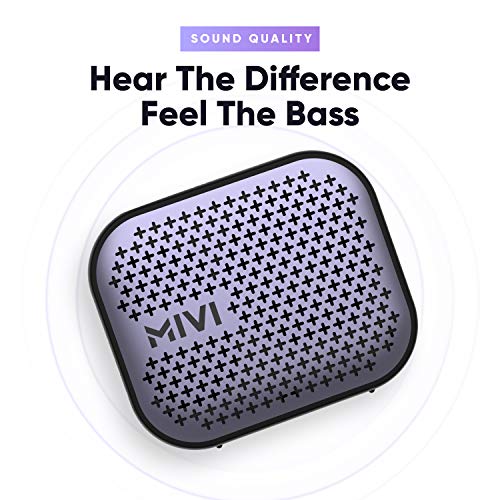 Mivi Roam 2 Bluetooth 5W Portable Speaker,24 Hours Playtime,Powerful Bass, Wireless Stereo Speaker with Studio Quality Sound,Waterproof, Bluetooth 5.0 - Image 3