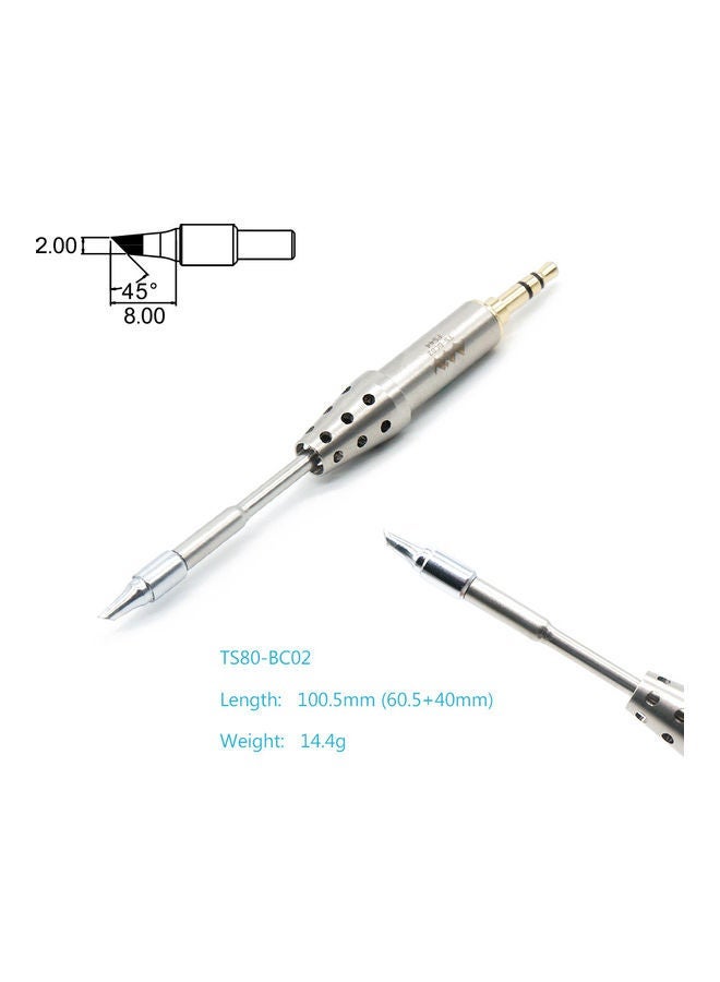 NIBEMINENT TS80P Metal Soldering Iron Tip Silver  - Image 5