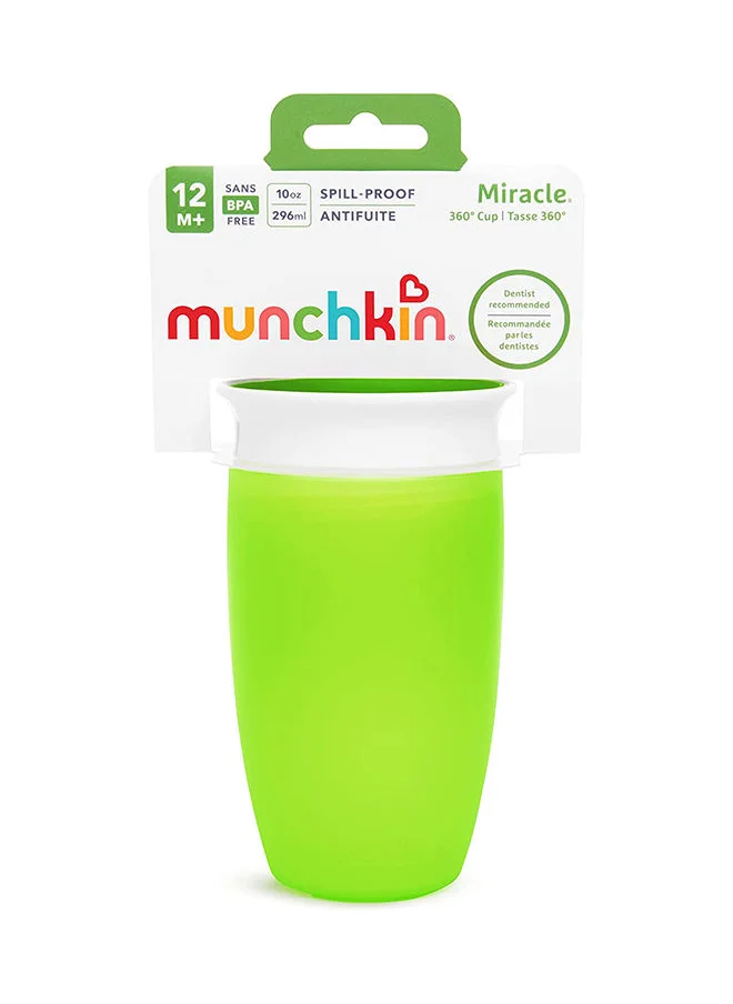 Munchkin Miracle 360 Degree Sippy Cup 10 Oz/296 Ml Green