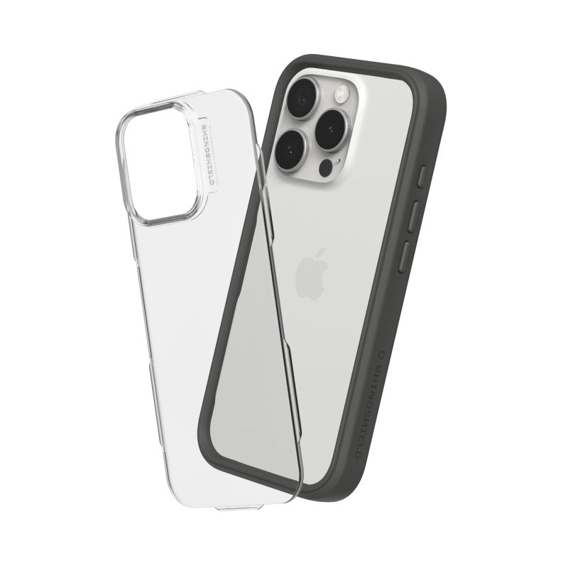 RhinoShield Modular Case Compatible with iPhone 16 Pro Max Mod NX Customizable Shock Absorbent Heavy Duty Protective Cover 35M 11ft Drop Protection Graphite - Image 2