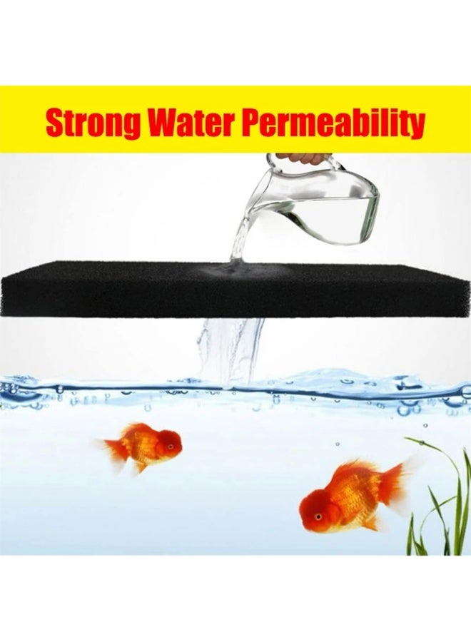 CMGTYYD 3 Pcs Aquarium Sponge Filter, 50 x 12 x 2 cm Bio Cotton Sponge Filter Foam for Fish Tank Filtration  - Image 2