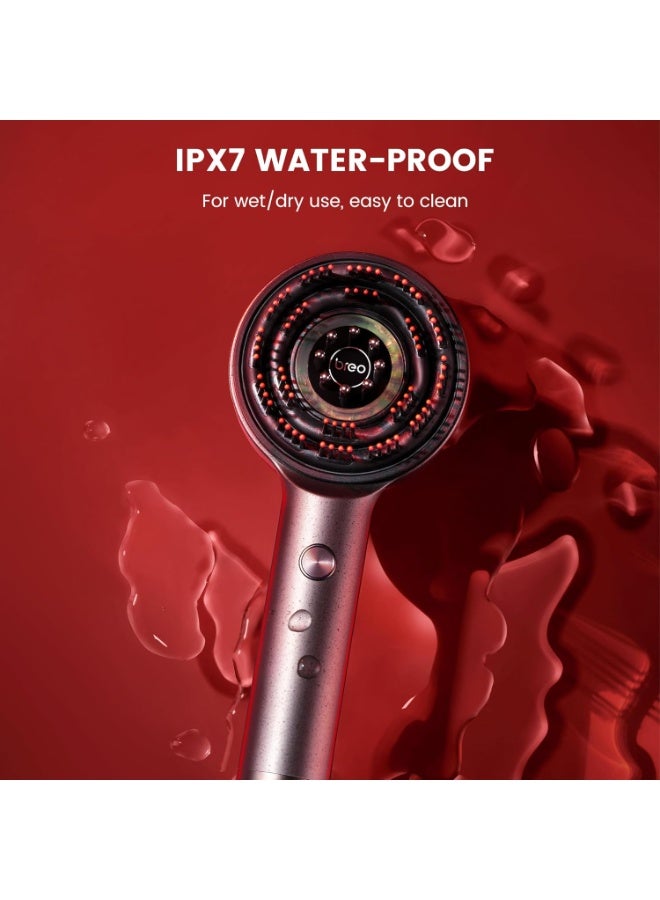 Hair Brush Premium Scalp Massaging Brush with Oil Applicator , Hair Scalp Massager with IPX7 Waterproof - Cordless Electric Massager for Scalp & Hair, Electric Massage Comb, Portable Deep Massager For Hair & Head Relaxation at Home - Image 2