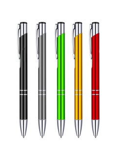 Y&D Office Pens, 5 PCS Metal Pen Ballpoint Pastel for Women Men Bosses Desk Supplies, Black Ink, School Rotating Neutral Pen, Suitable Business Gifts Exhibition  - Image 1