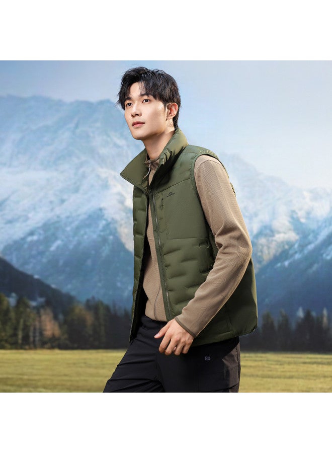 YaYa Men's Winter Lightweight Comfortable Fashion Simple Stand Collar Vest Lightweight Warm Waistcoat - Image 4