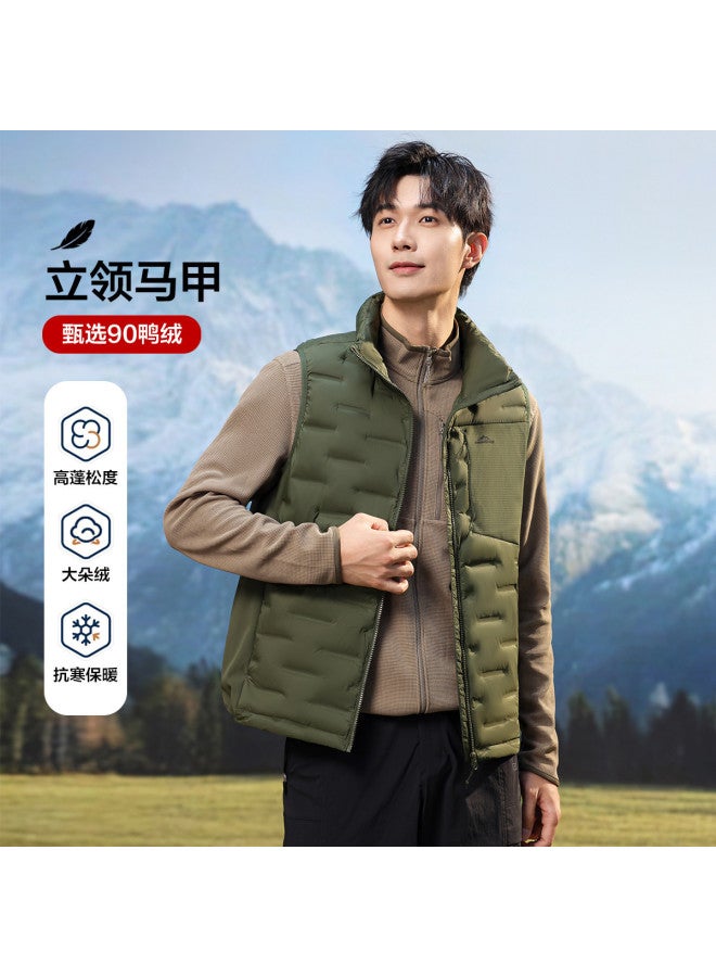 YaYa Men's Winter Lightweight Comfortable Fashion Simple Stand Collar Vest Lightweight Warm Waistcoat - Image 2